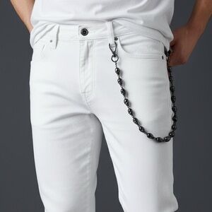 🔥 Skull Chrome Hearts–Style Wallet Chain 🔥